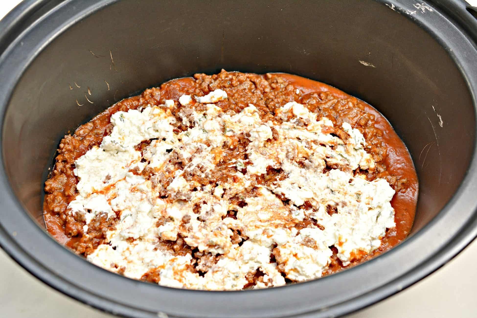 Crockpot Lasagna - Sweet Pea's Kitchen