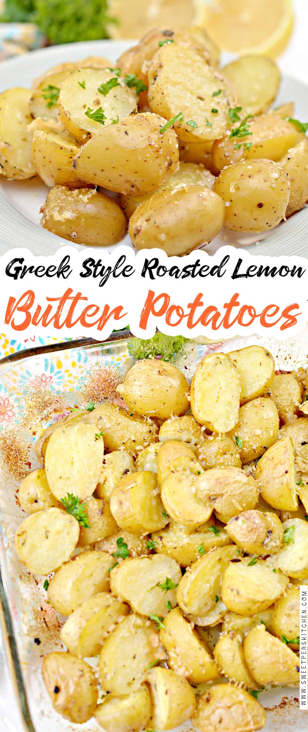 Greek Style Roasted Lemon Butter Potatoes on pinterest