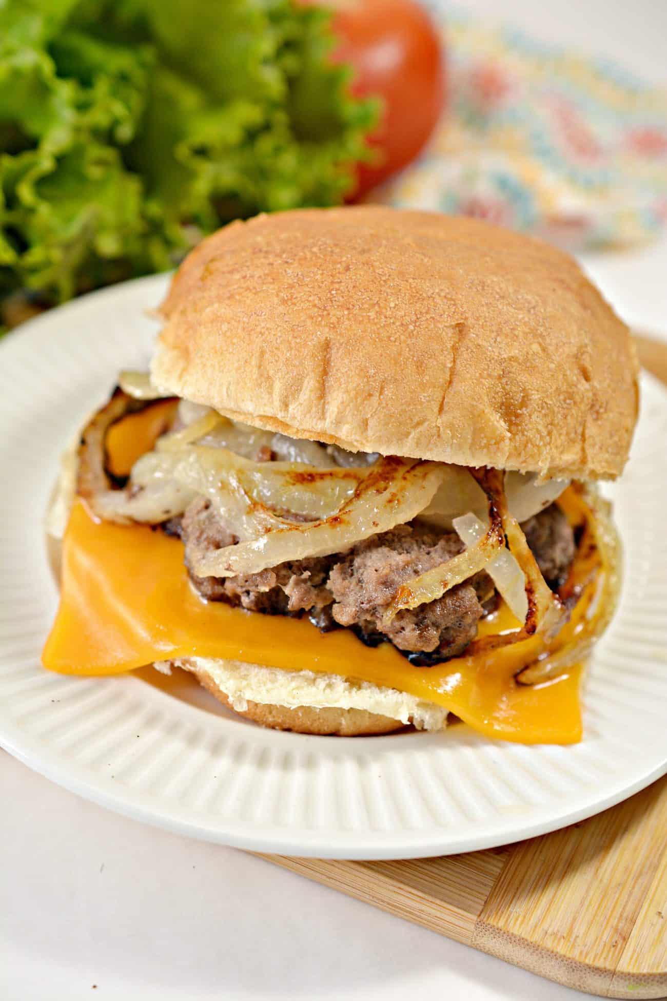 Oklahoma Fried Onion Burgers Sweet Pea's Kitchen