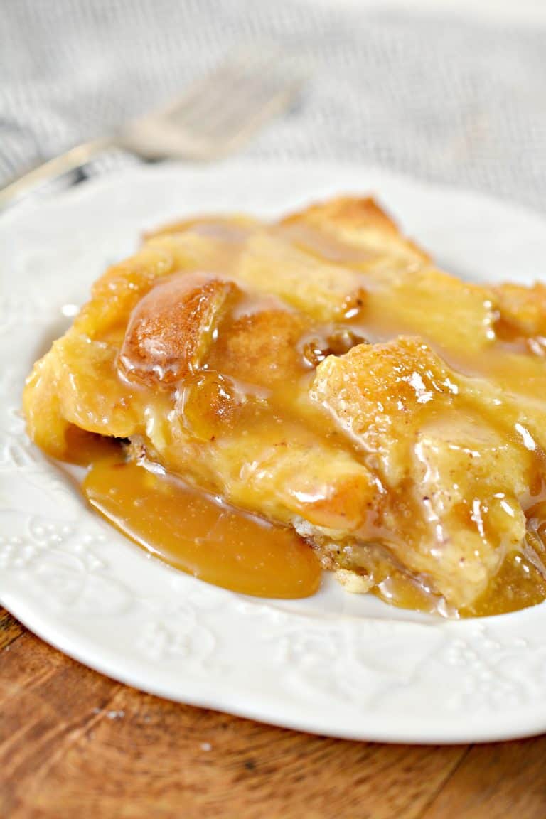 Old Fashioned Bread Pudding With Vanilla Sauce - Sweet Pea's Kitchen