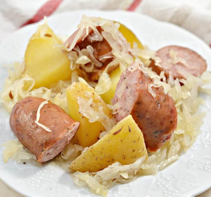 Polish Sausage, Sauerkraut And Potatoes (Crockpot) Sweet Pea's Kitchen