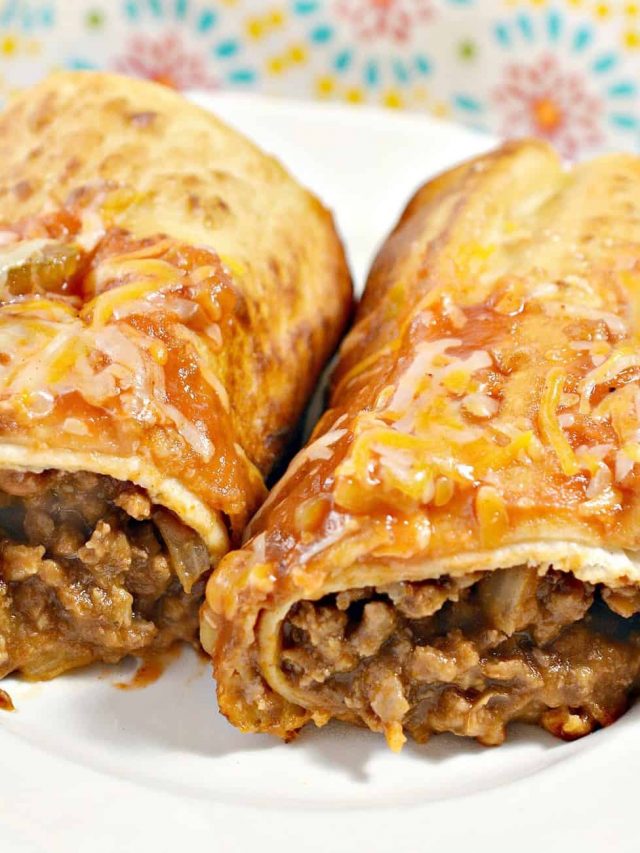 Beef and Cheese Chimichangas - Sweet Pea's Kitchen