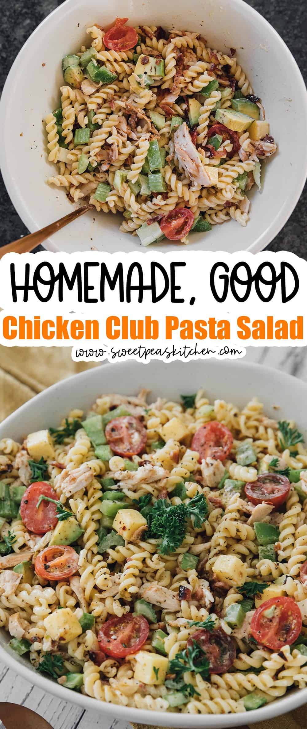 Chicken Club Pasta Salad