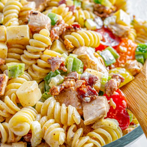 Chicken Club Pasta Salad - Sweet Pea's Kitchen