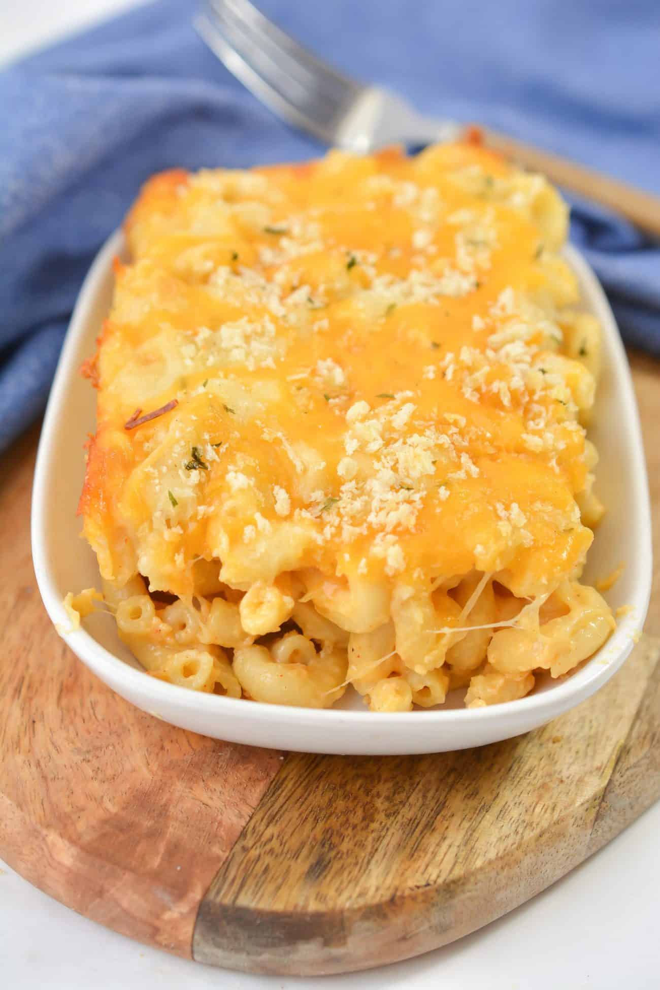 easy baked macaroni and cheese with panko