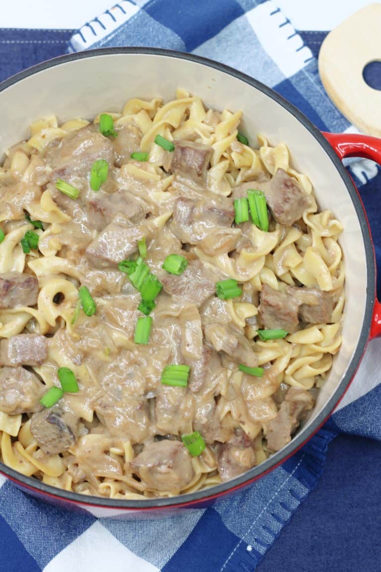 Creamy Beef Tips with Egg Noodles - Sweet Pea's Kitchen