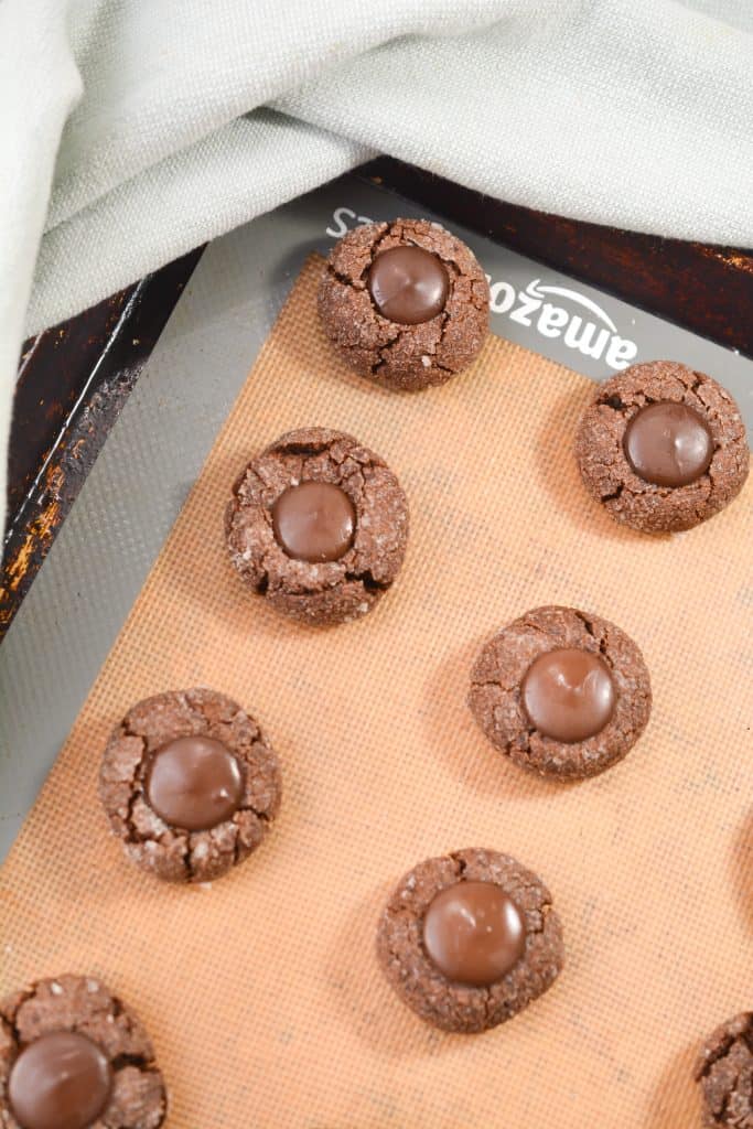 Mocha crinkles christmas cookies