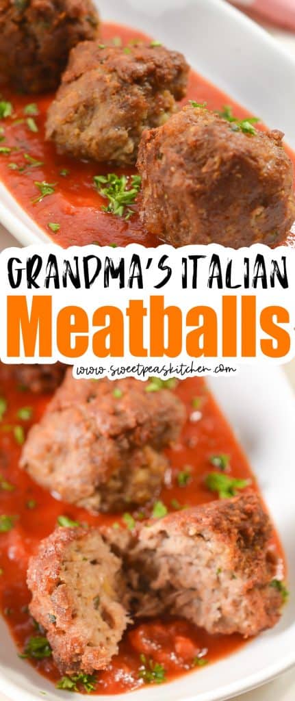 Grandmas Italian Meatballs Sweet Peas Kitchen