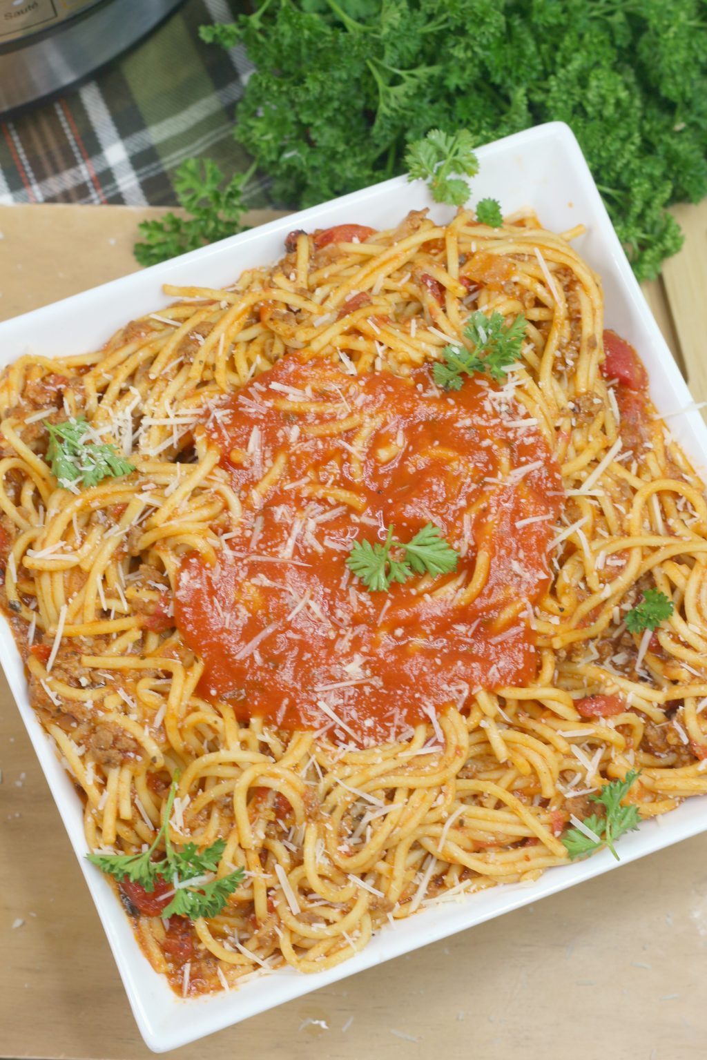 Instant Pot Spaghetti and Meat Sweet Pea's Kitchen