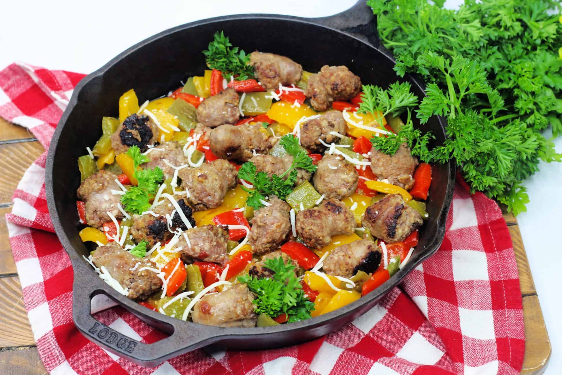 Italian Sausage, Onions and Peppers Skillet