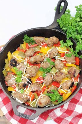 Italian Sausage, Onions and Peppers Skillet