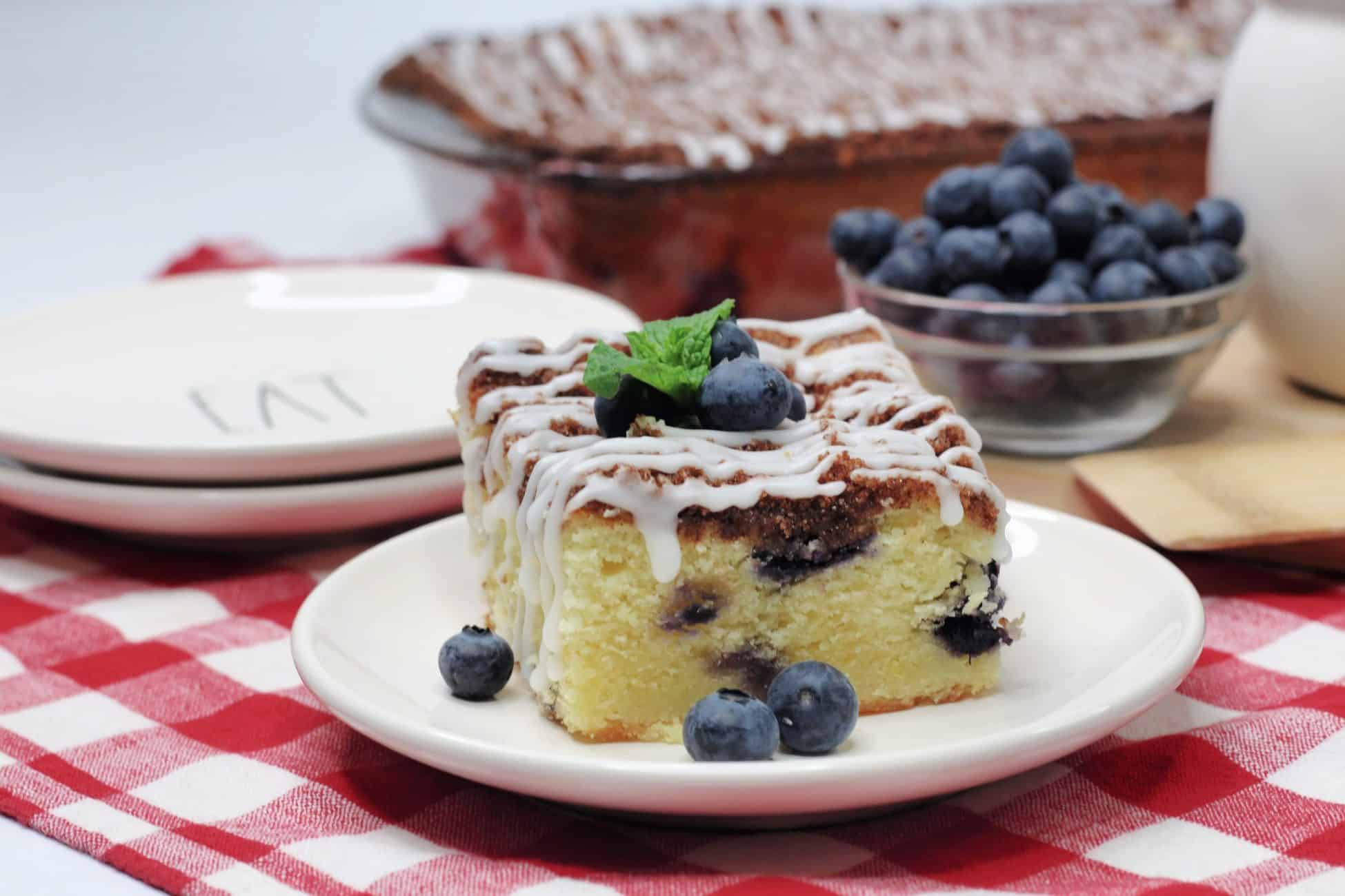Easy Lemon Blueberry Breakfast Cake Recipe