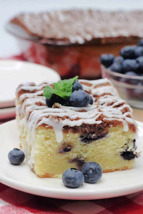 Easy Lemon Blueberry Breakfast Cake Recipe - Sweet Pea's Kitchen