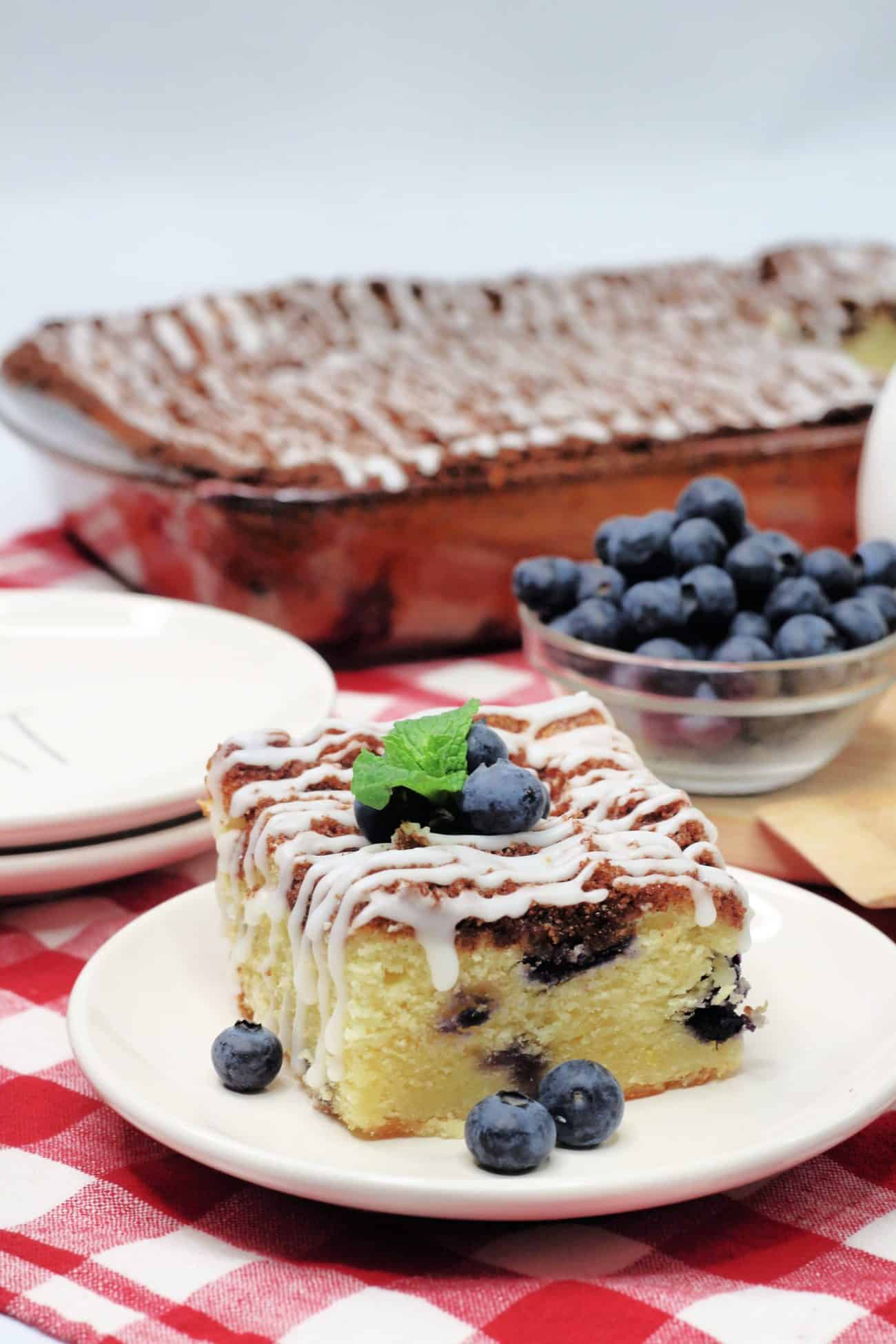 Easy Lemon Blueberry Breakfast Cake Recipe