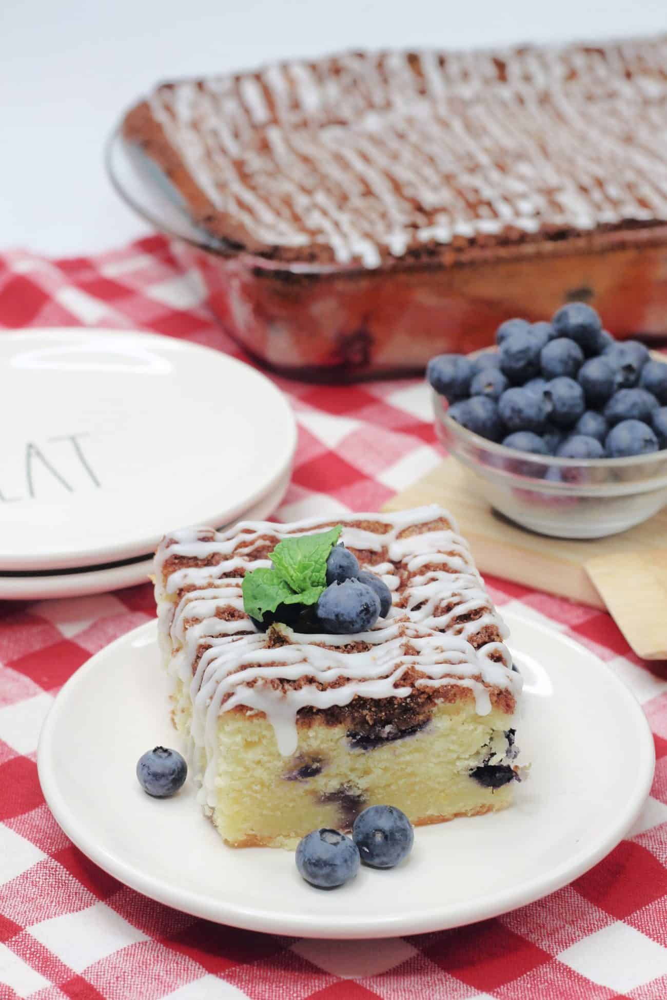 Easy Lemon Blueberry Breakfast Cake Recipe