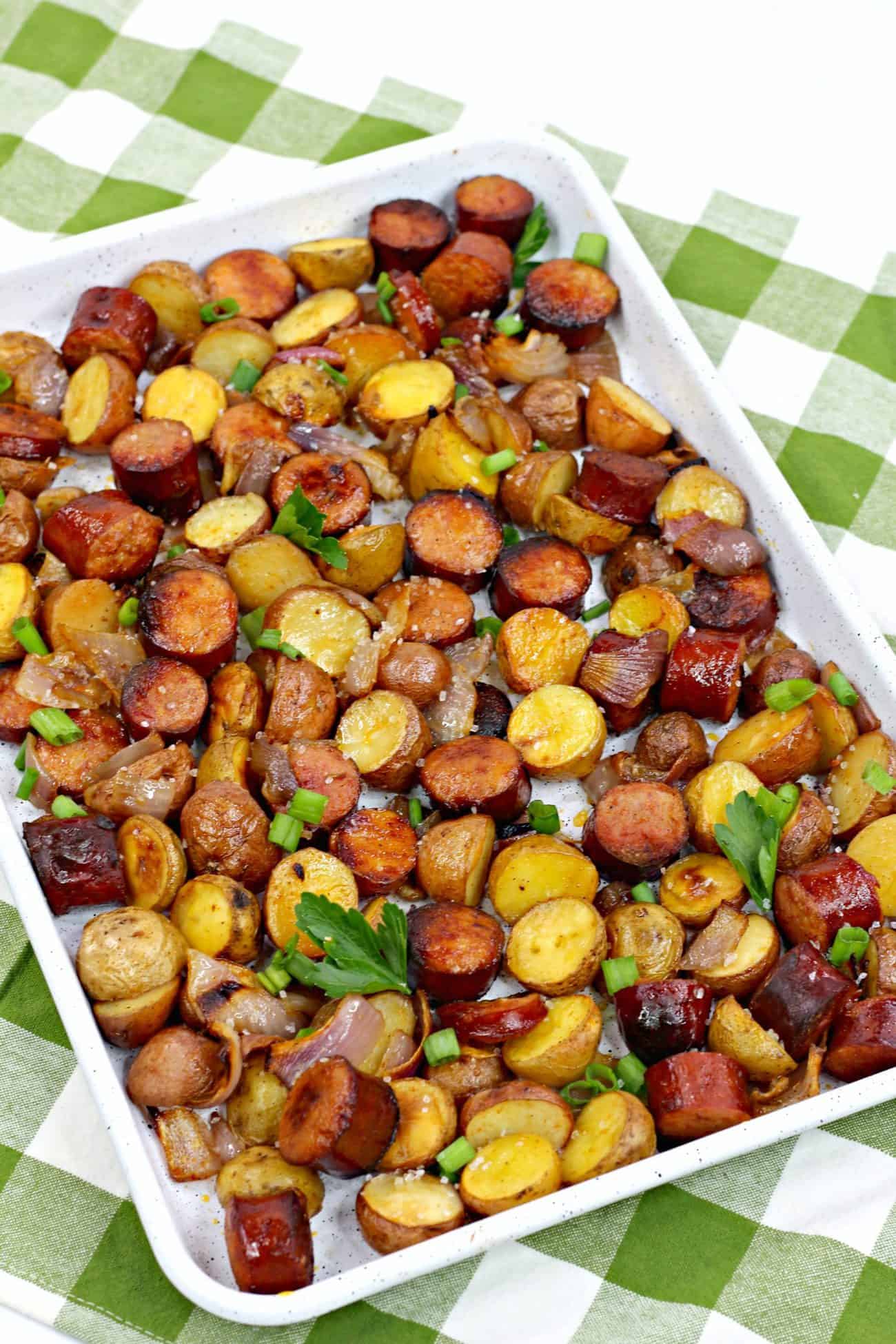 Oven Roasted Sausage and Potatoes
