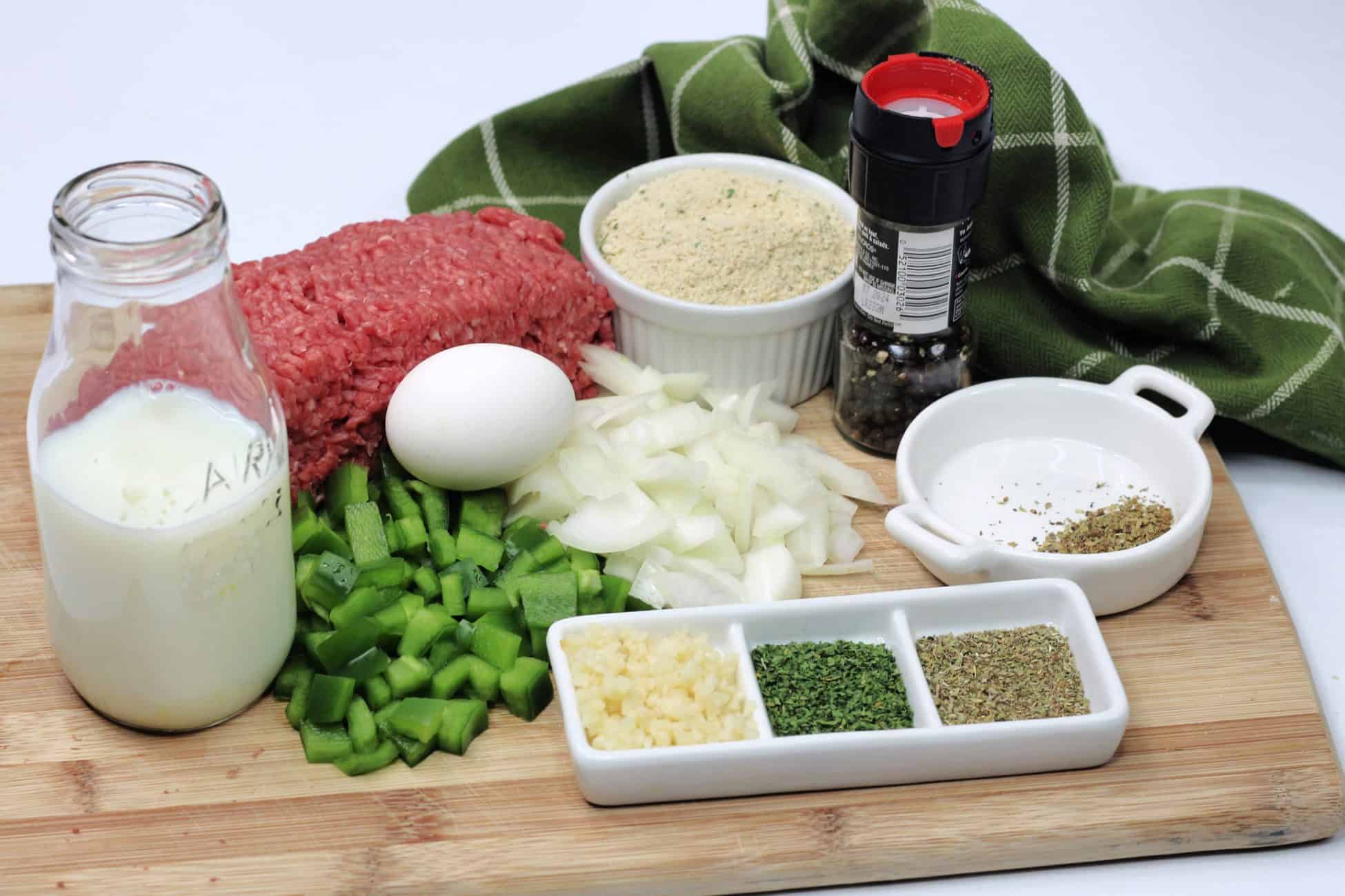 philly cheesesteak meatloaf ingredients