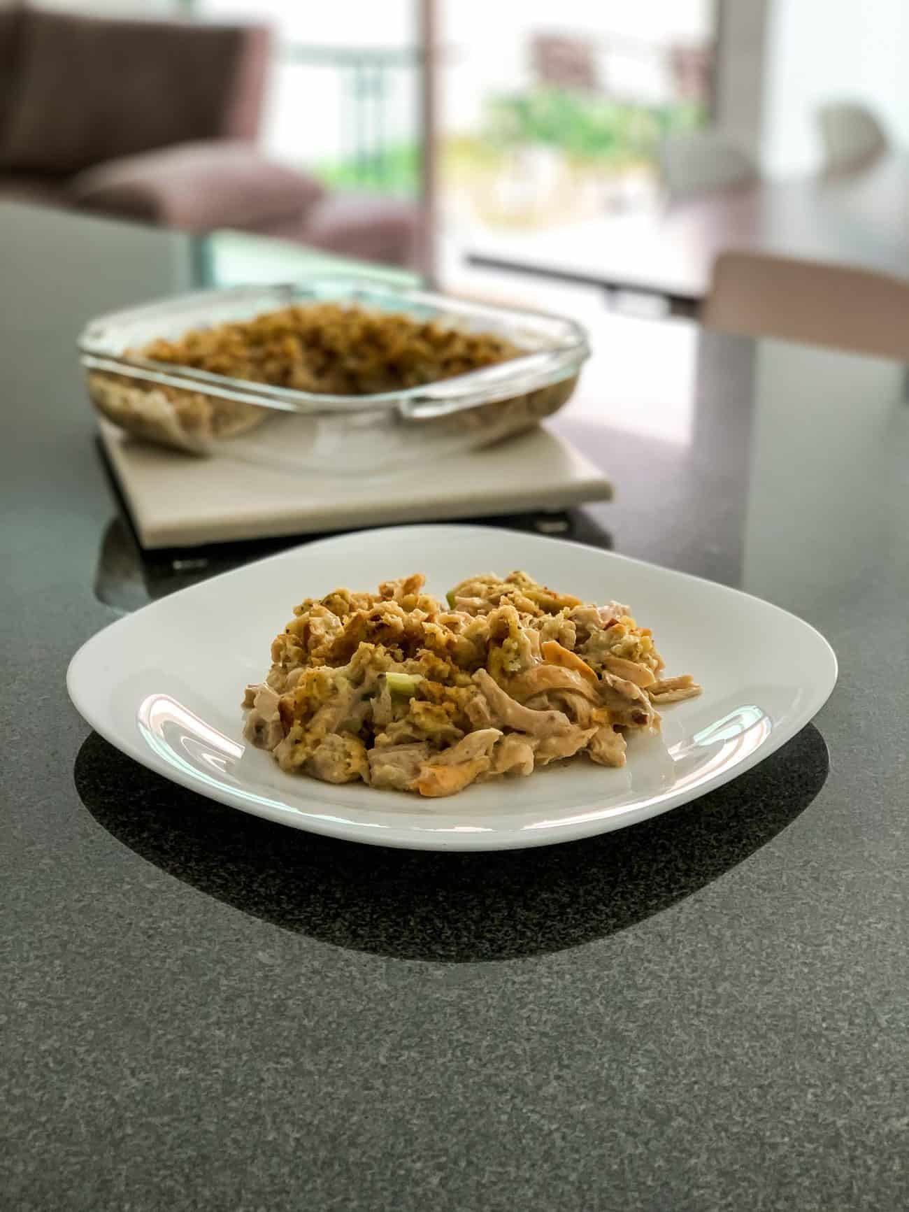 Rotisserie Chicken and Stuffing Casserole