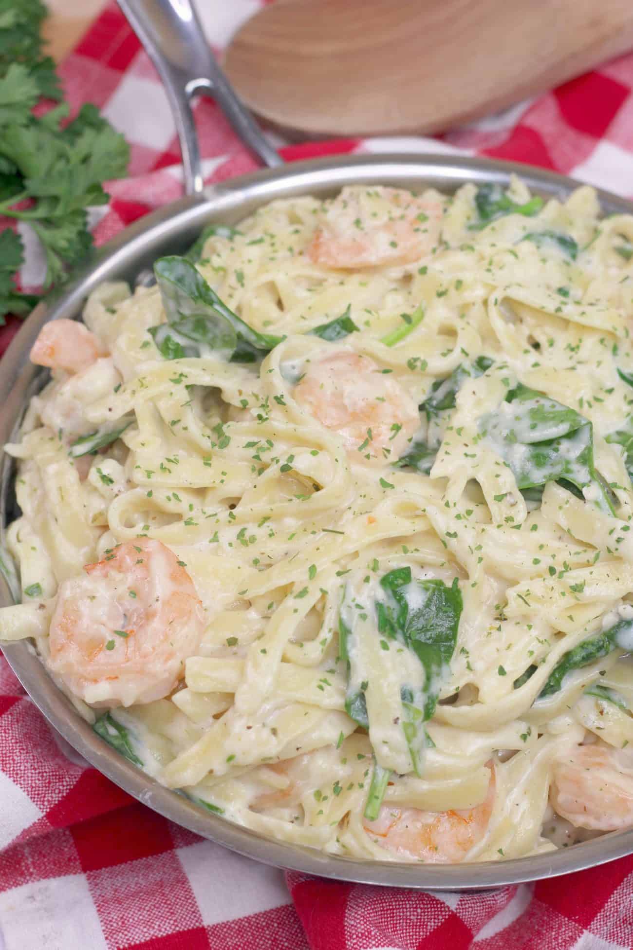 Shrimp Fettuccine Alfredo