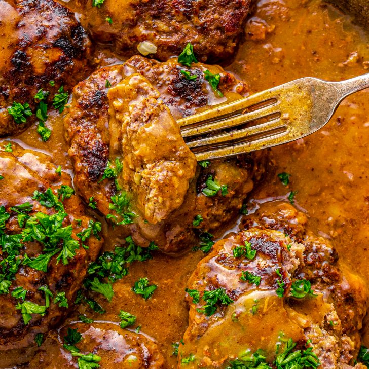 Smothered Hamburger Steak - Sweet Pea's Kitchen