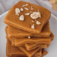 2-ingredient Peanut Butter Freezer Fudge