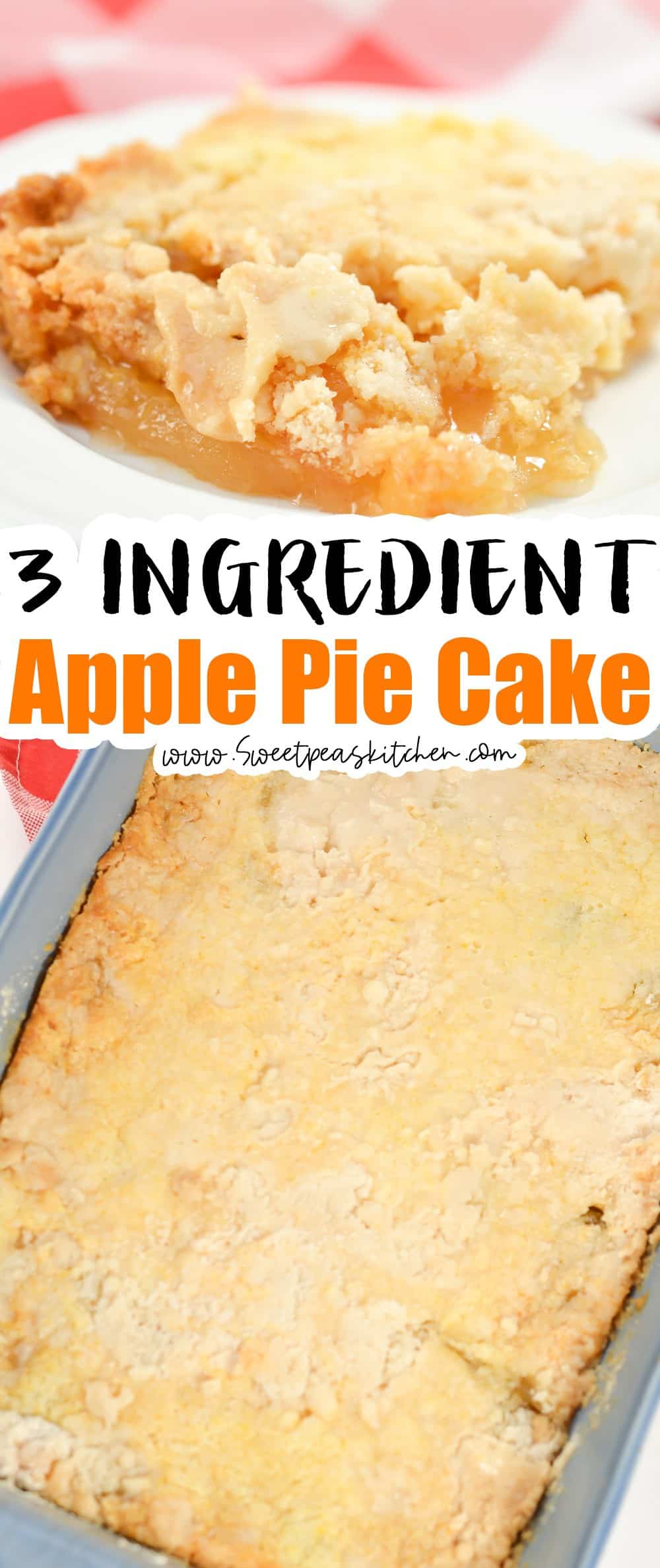 3 Ingredient Apple Pie Cake on pinterest