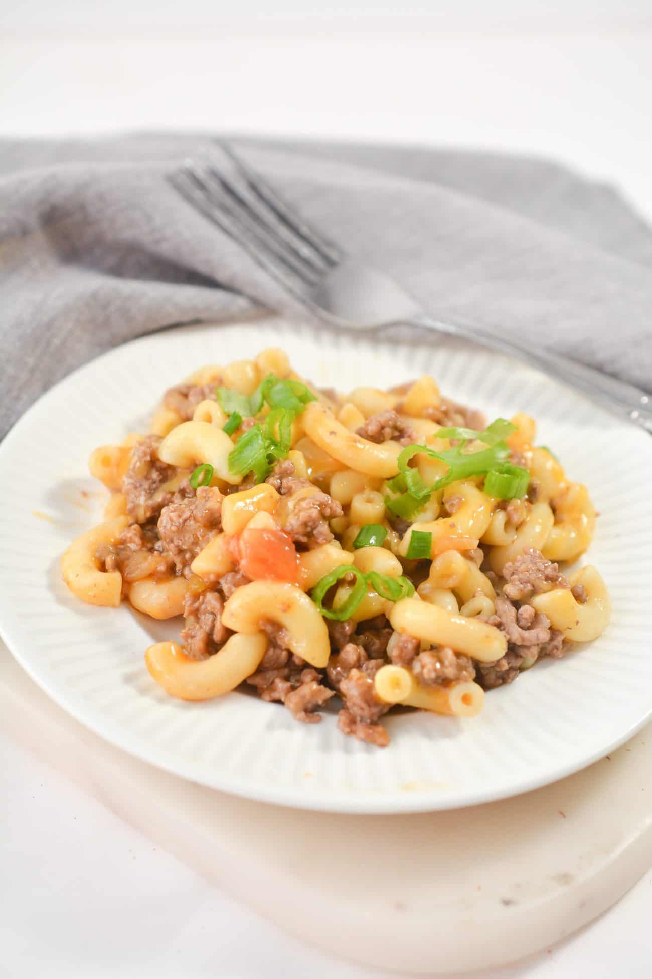 Cheesy Picante Beef Macaroni