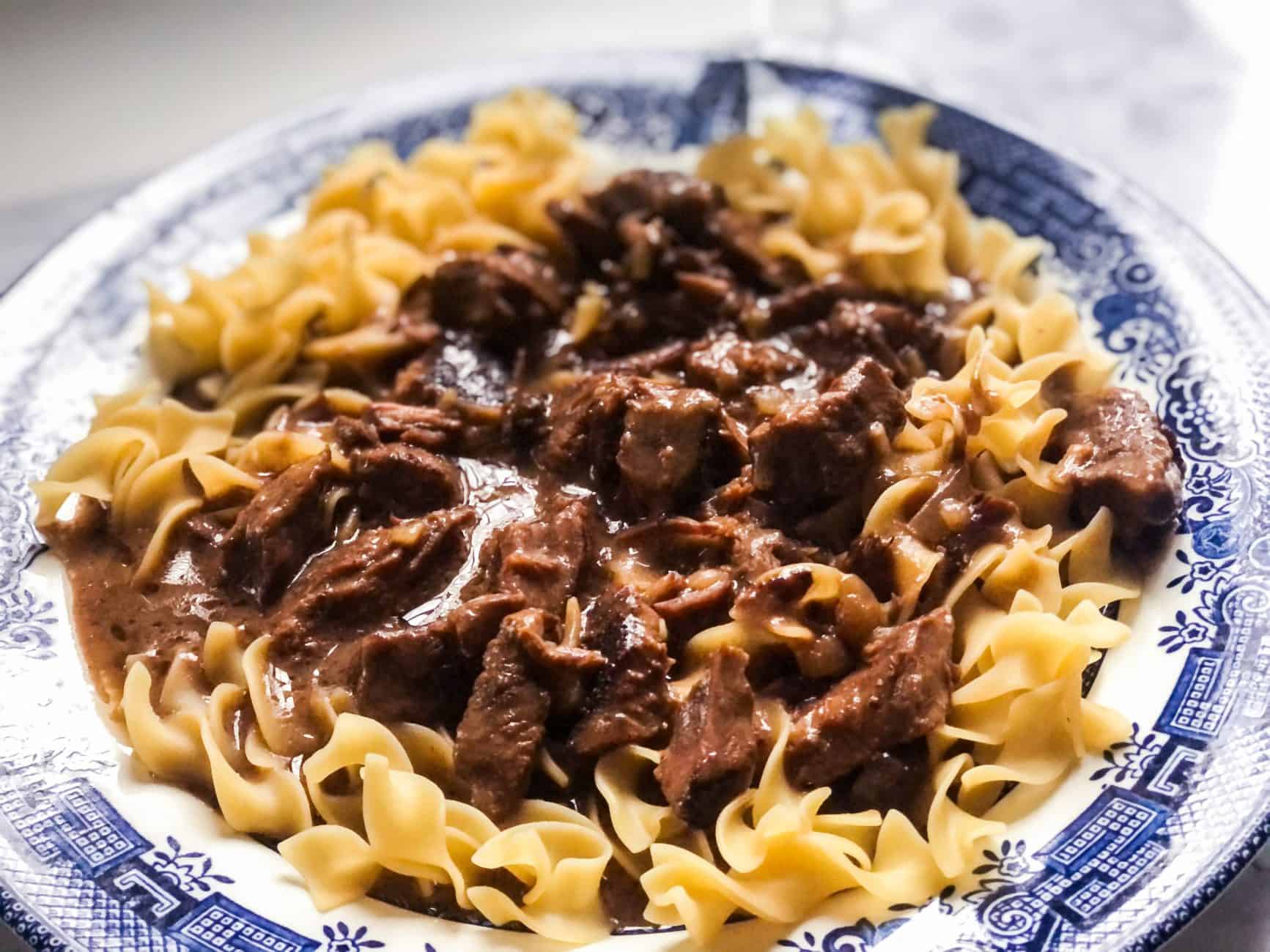 The Coziest, Creamiest Beef Tips With Egg Noodles - Sweet Pea's Kitchen