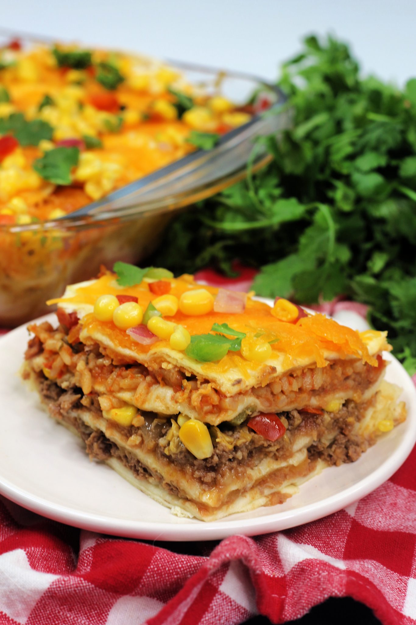 Layered Mexican Tortilla Casserole - Sweet Pea's Kitchen