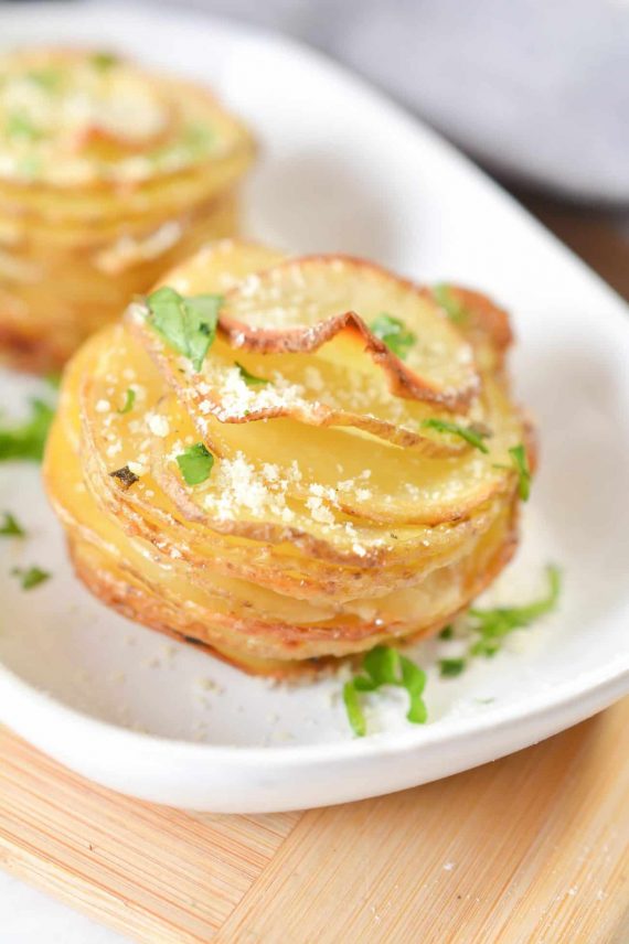 Sliced Potatoes in a Muffin Tin - Sweet Pea's Kitchen