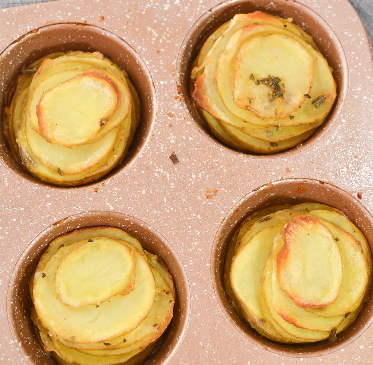 Sliced Potatoes in a Muffin Tin Sweet Pea's Kitchen