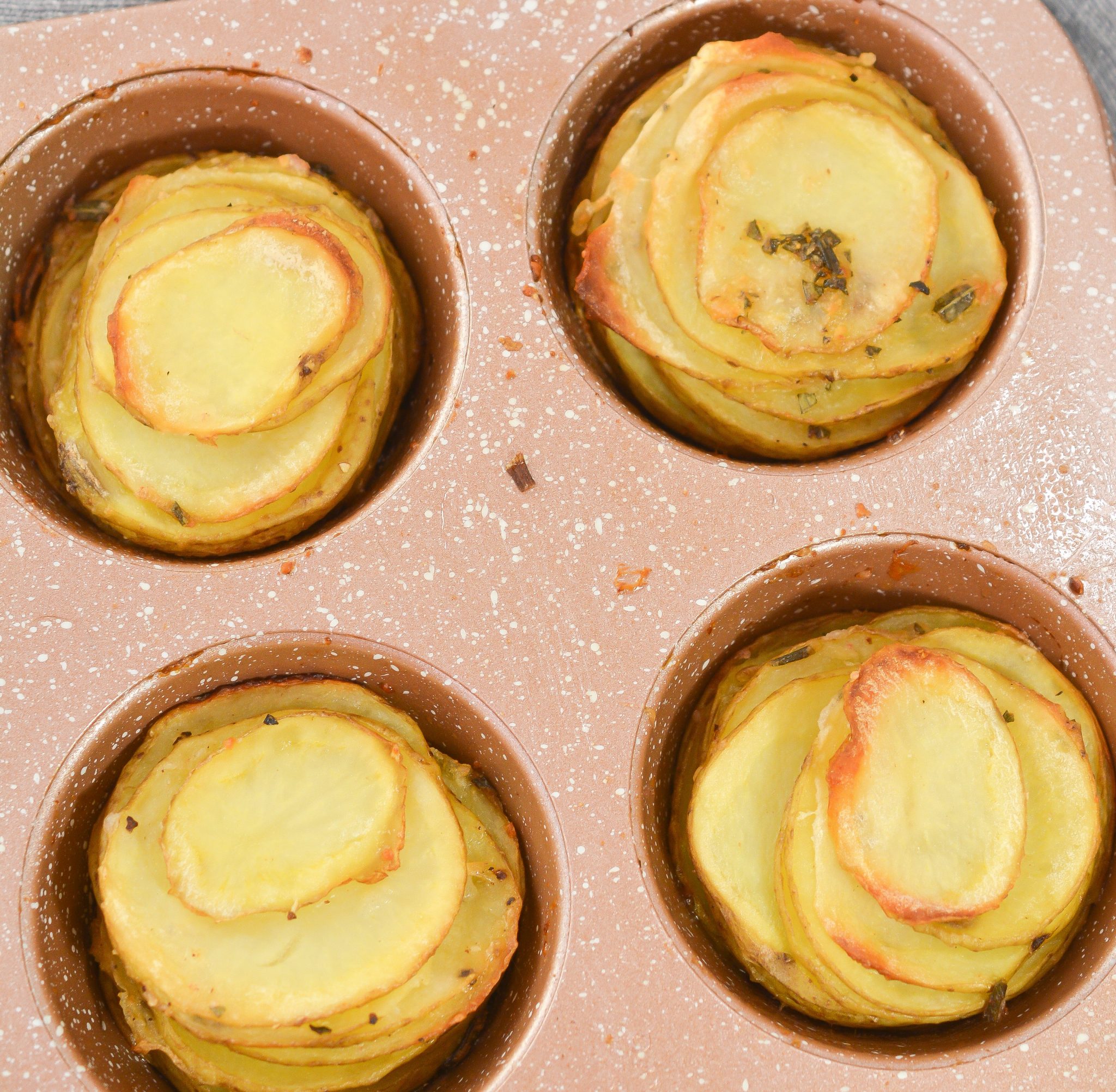 Sliced Potatoes in a Muffin Tin Sweet Pea's Kitchen