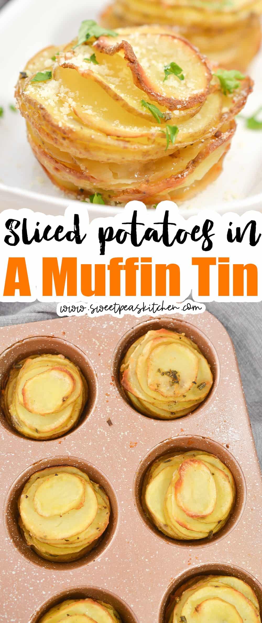 Sliced Potatoes in a Muffin Tin on pinterest