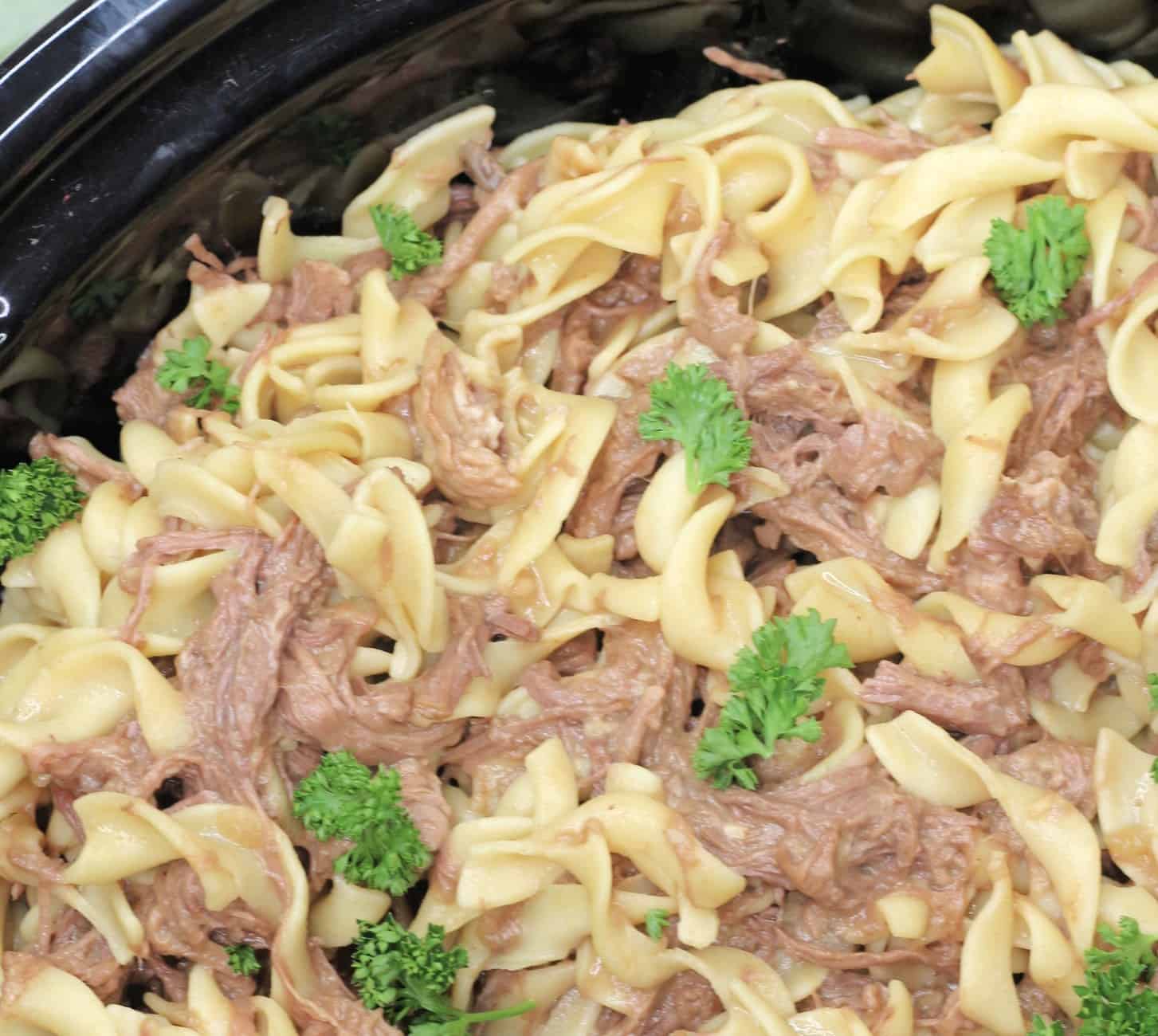 Crockpot Beef and Noodles recipe