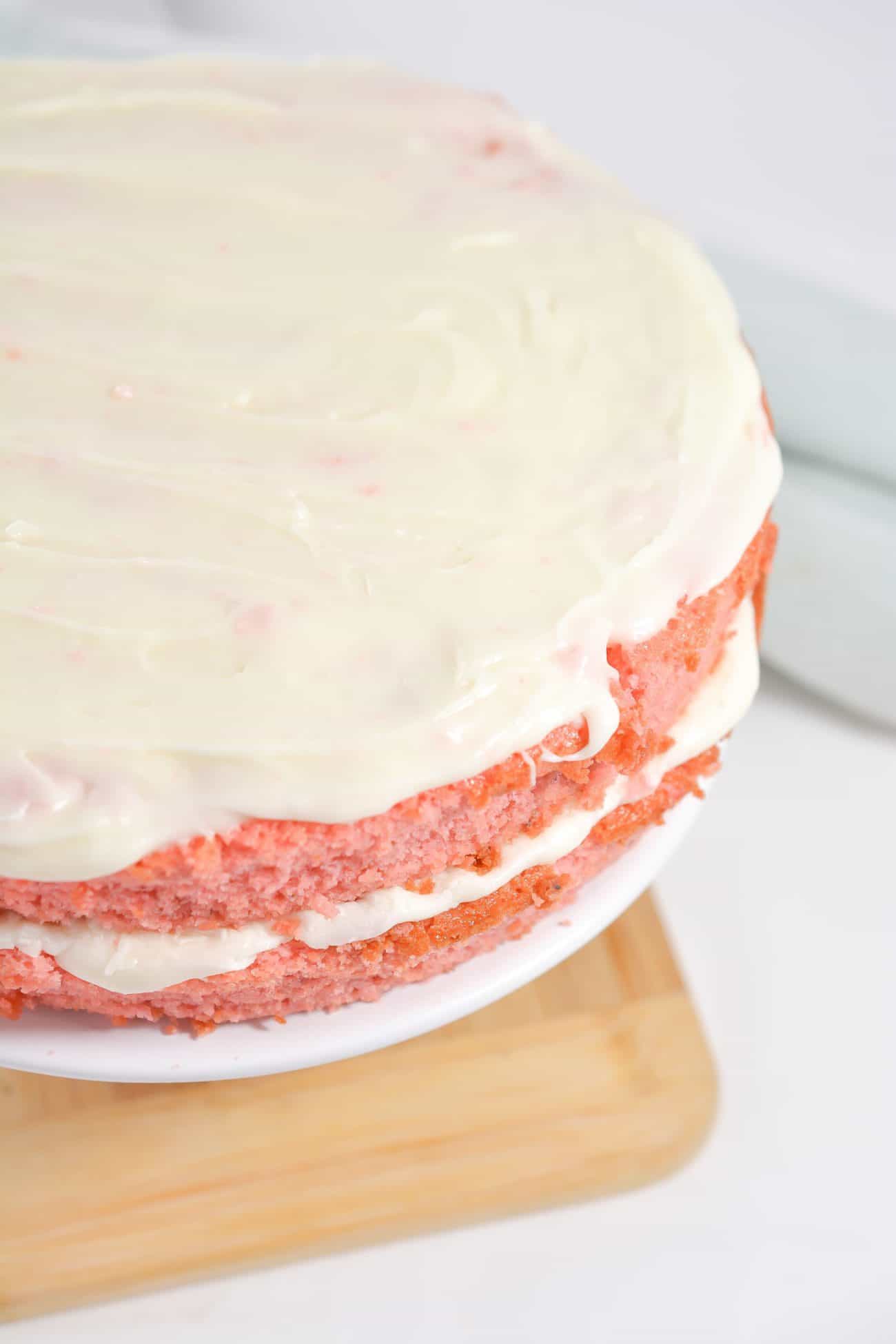 White Chocolate Strawberry Cake Sweet Pea