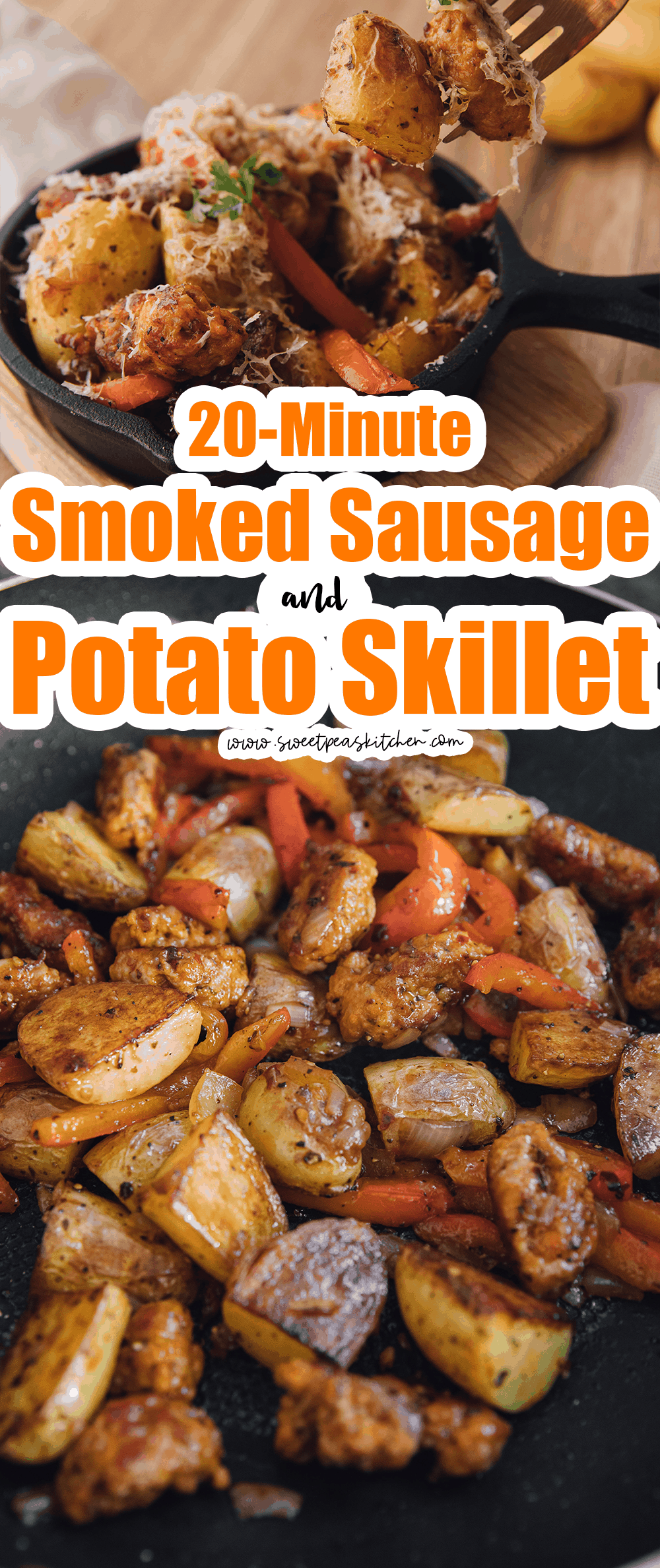 20 Minute Smoked Sausage and Potato Skillet