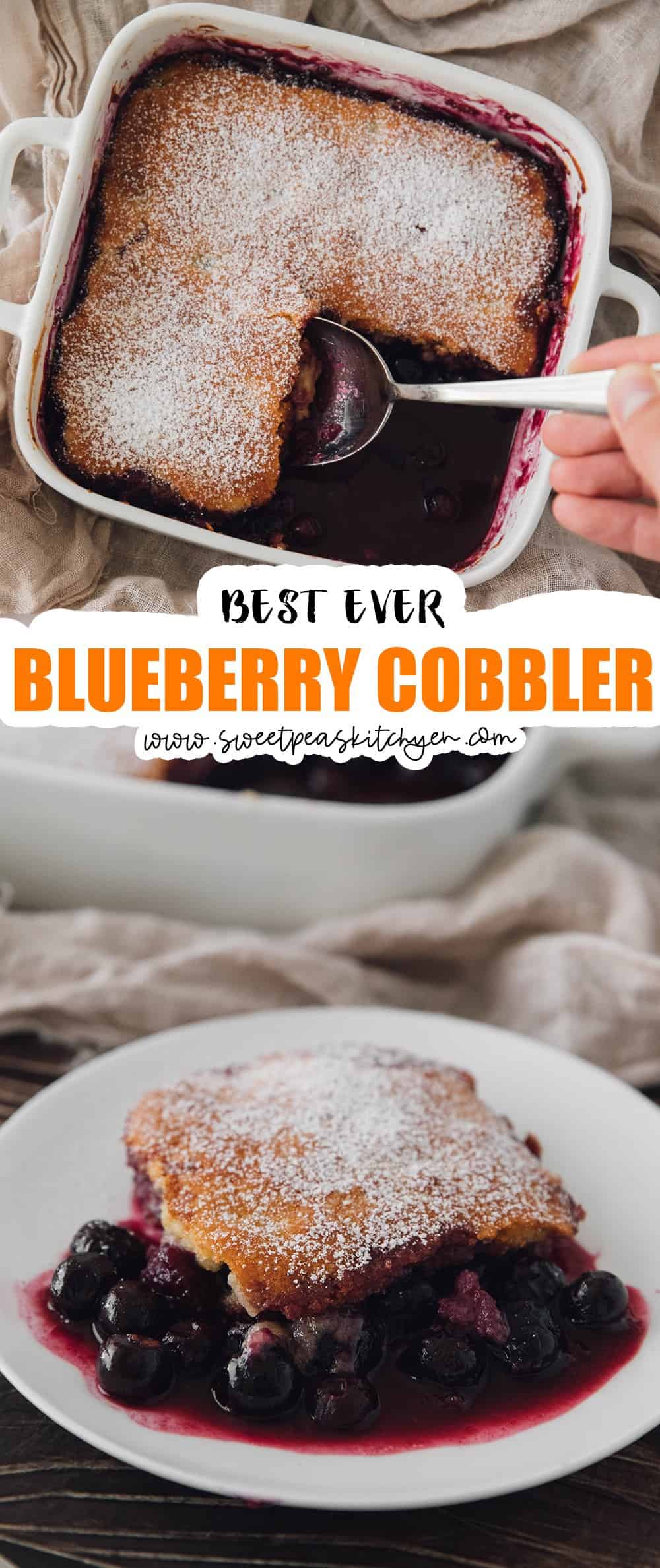 Best Ever Blueberry Cobbler