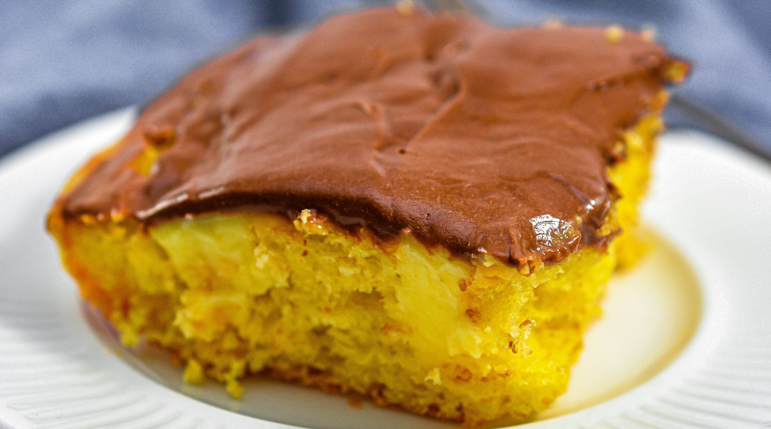 Boston Cream Poke Cake - Sweet Pea's Kitchen