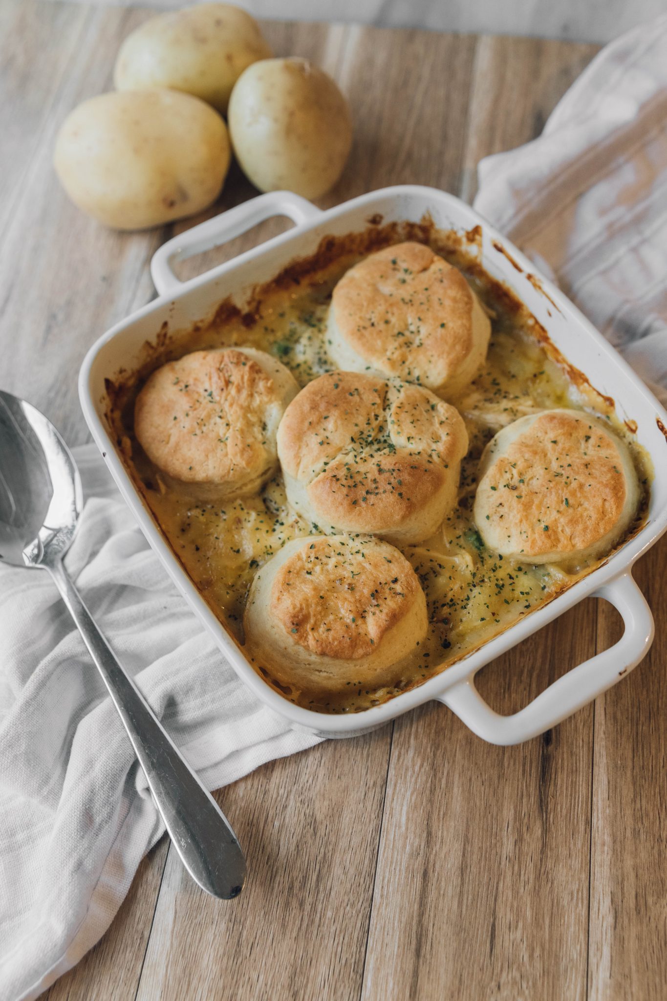 Chicken Biscuit Casserole - Sweet Pea's Kitchen