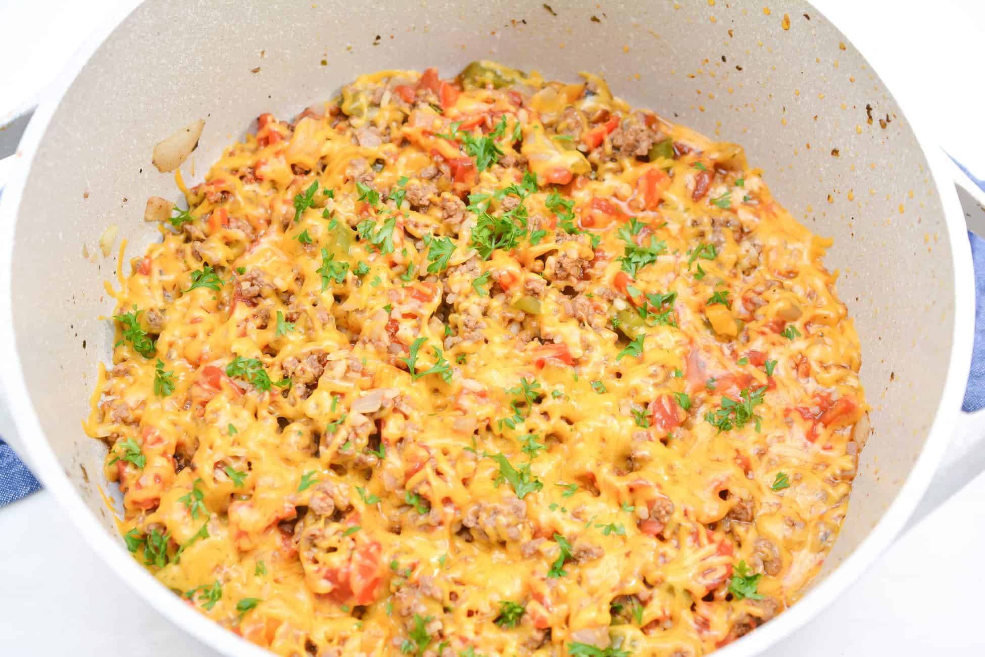 Ground beef and peppers skillet Sweet Pea's Kitchen