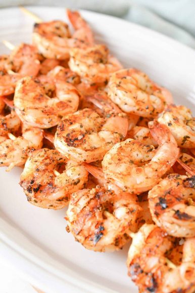 Grilled Garlic Herb Shrimp - Sweet Pea's Kitchen