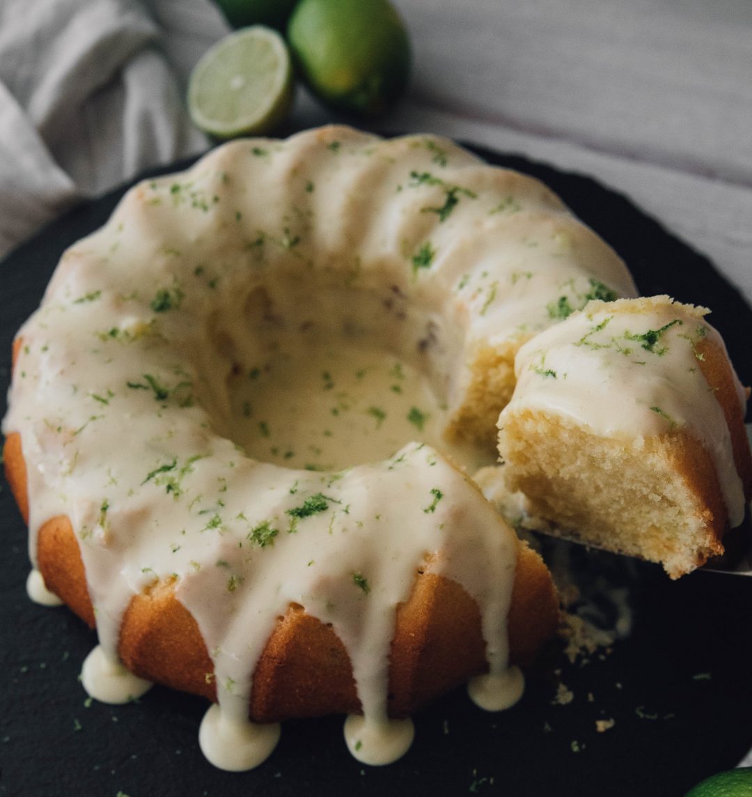 Key Lime Pound Cake with Key Lime Cream Cheese Icing