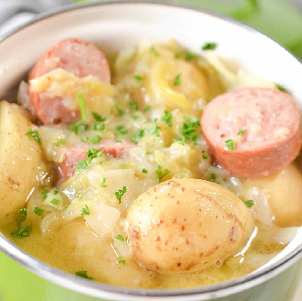 Instant Pot Cabbage, Sausage and Potato Soup Sweet Pea's Kitchen