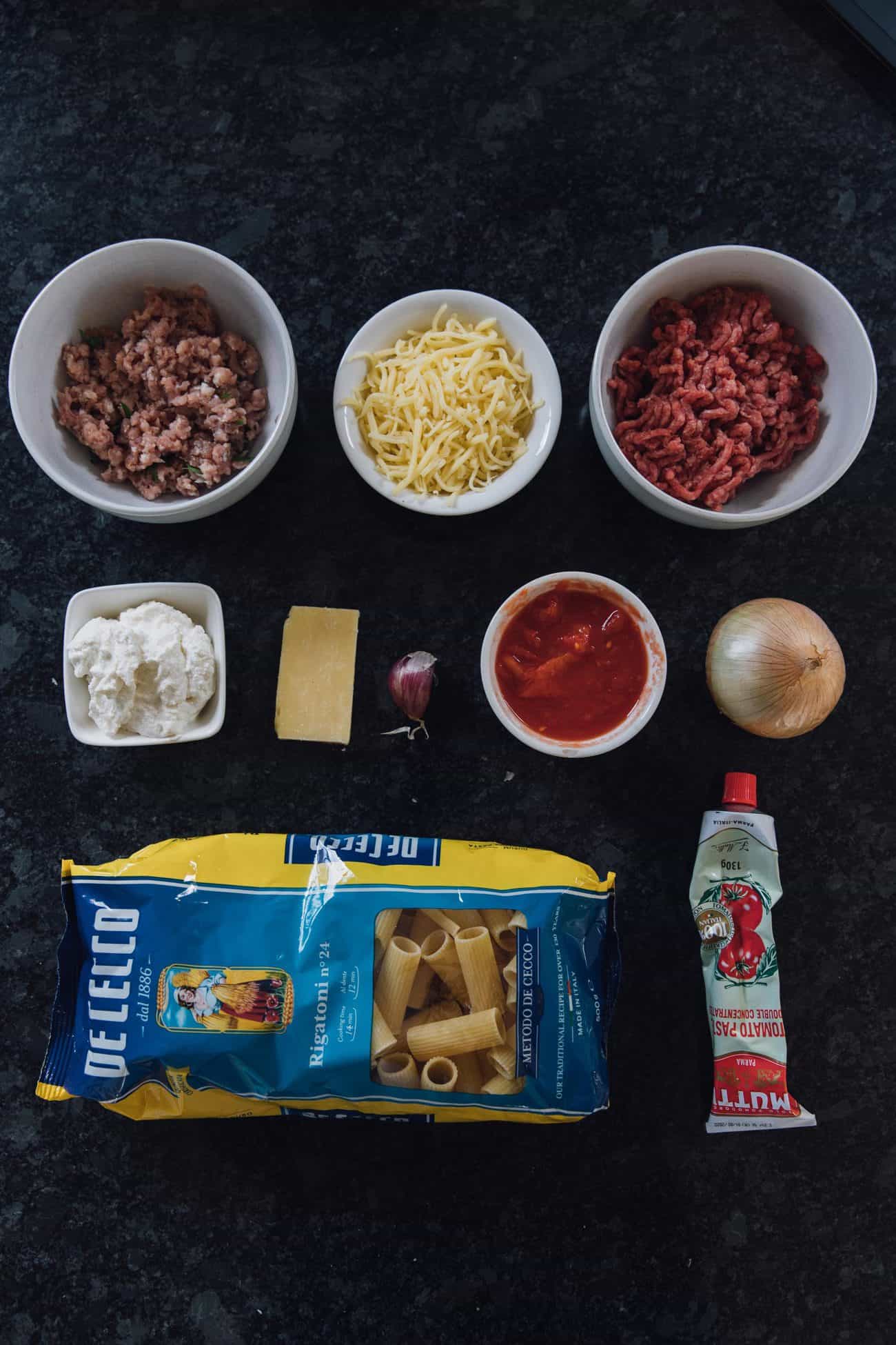 Italian Rigatoni Pasta Bake 