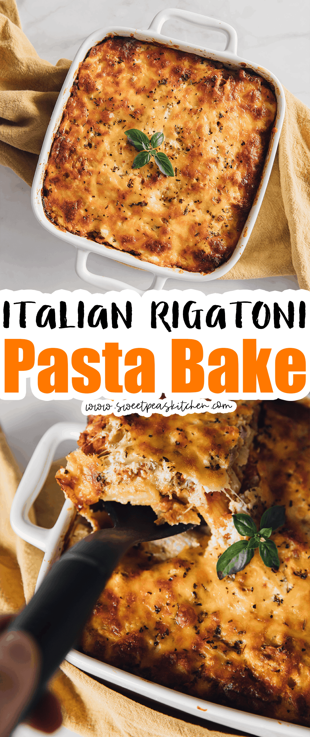 Italian Rigatoni Pasta Bake 