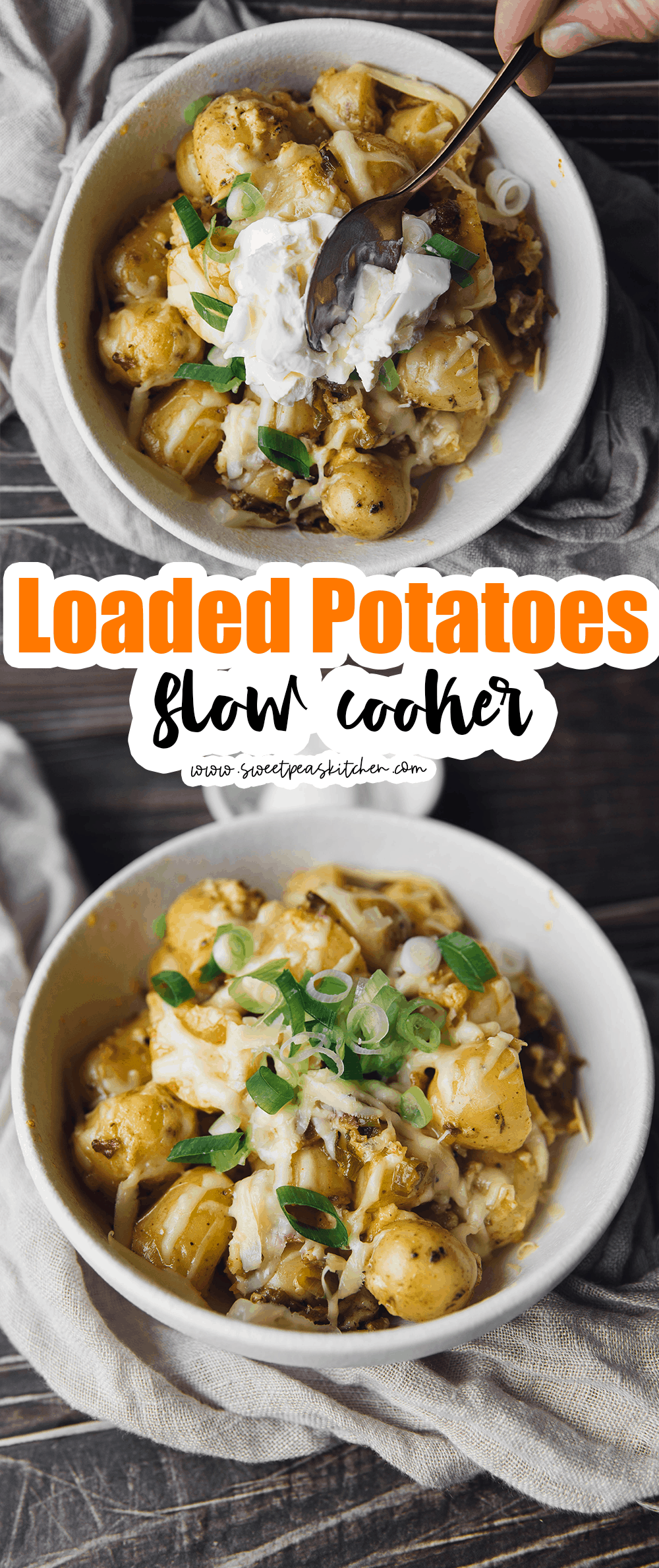 Loaded Slow Cooker Potatoes