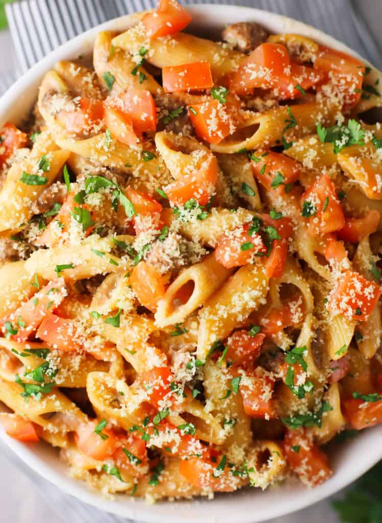 Mexican Taco Pasta - Sweet Pea's Kitchen
