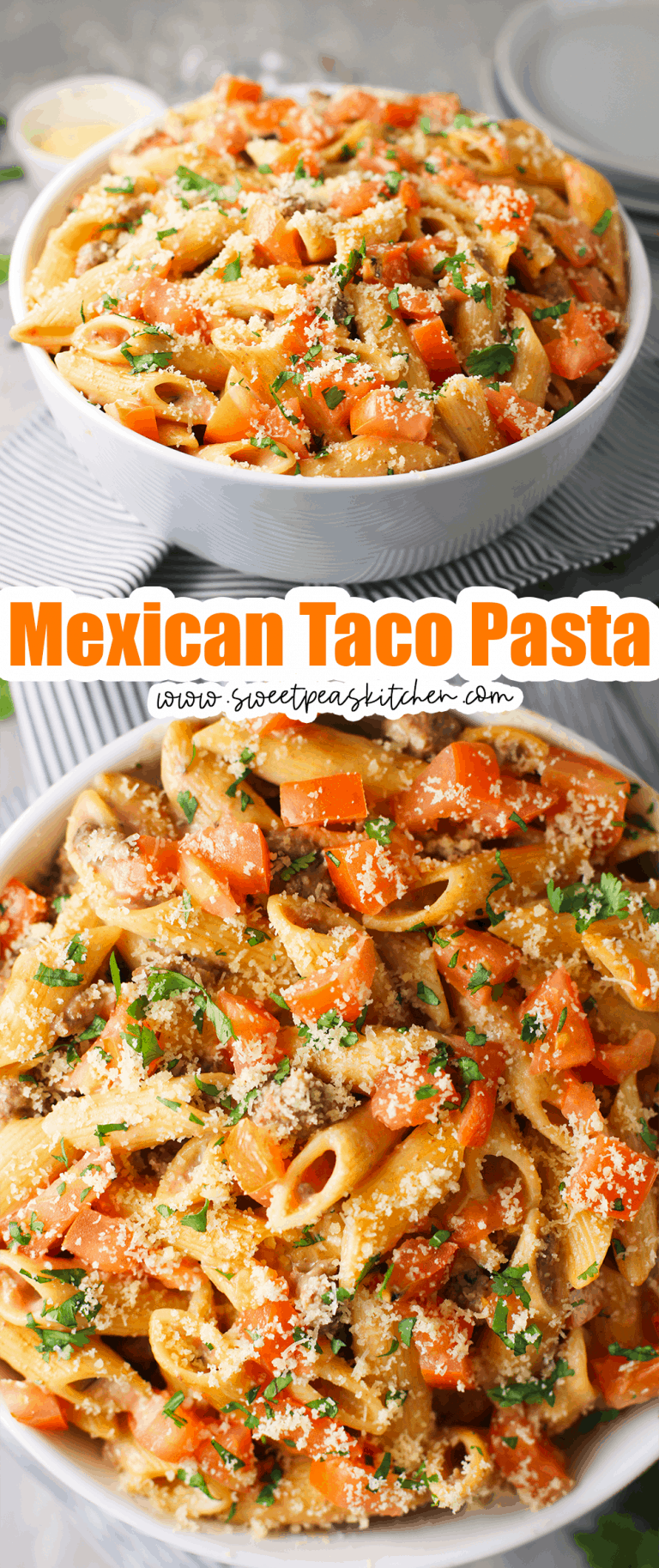 Mexican Taco Pasta - Sweet Pea's Kitchen