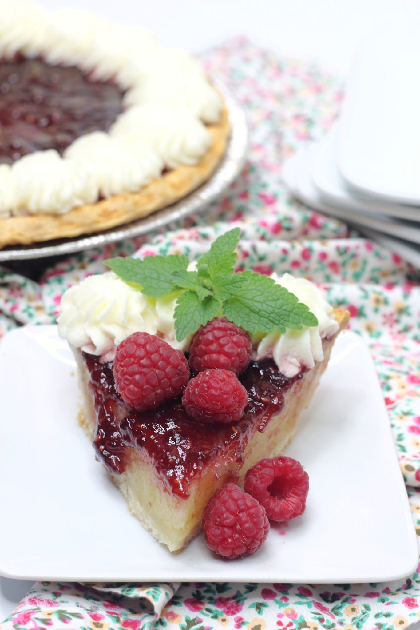 Old Fashioned Raspberry Chess Pie - Sweet Pea's Kitchen