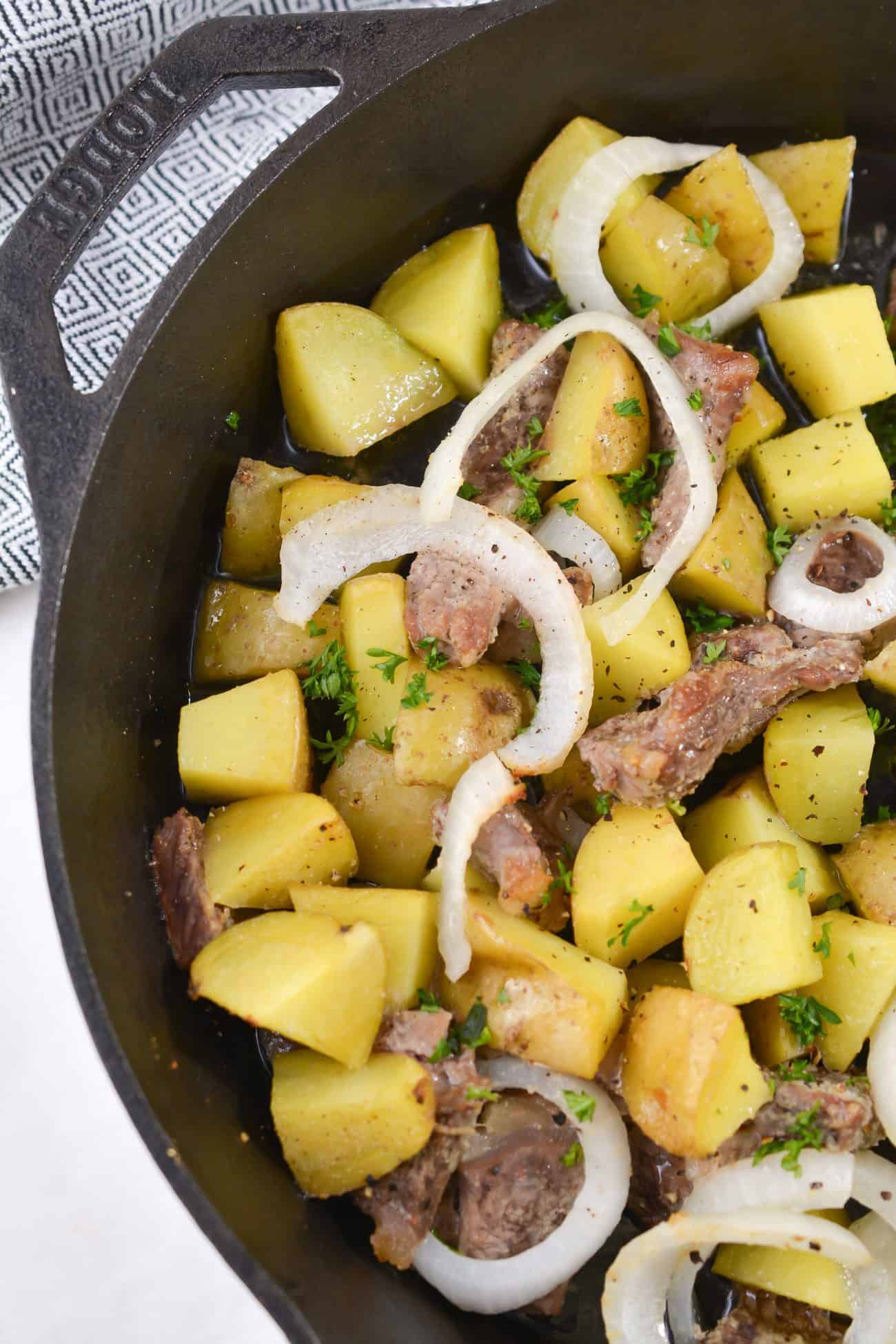 OneSkillet Steak and Potatoes Sweet Pea's Kitchen